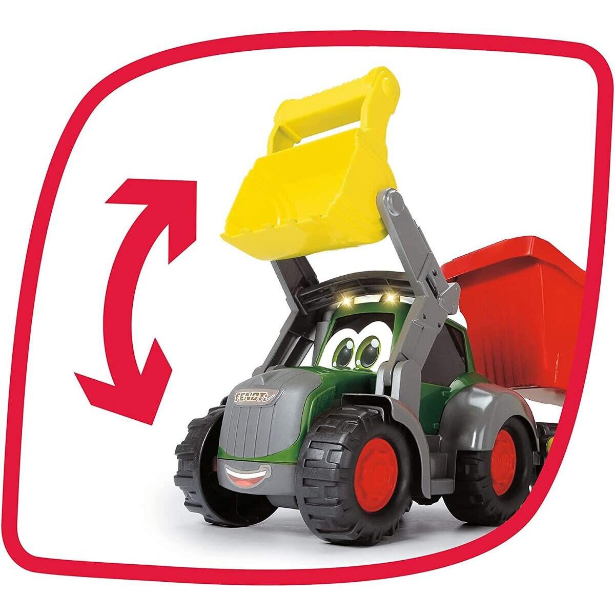 Dickie Toys ABC Farm Traktor mit Hänger mit Licht und Sound