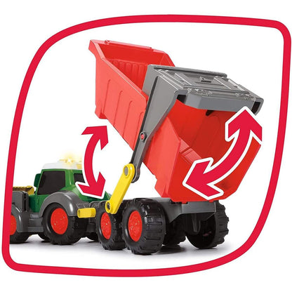 Dickie Toys ABC Farm Traktor mit Hänger mit Licht und Sound