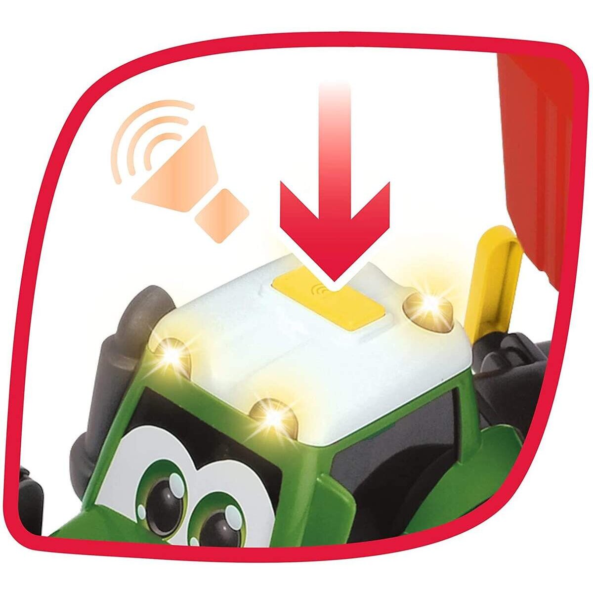 Dickie Toys ABC Farm Traktor mit Hänger mit Licht und Sound