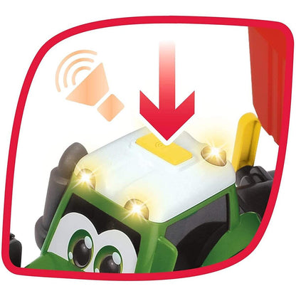 Dickie Toys ABC Farm Traktor mit Hänger mit Licht und Sound