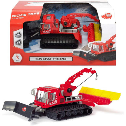 Dickie Toys Snow Hero, Pistenraupe, Schneeraupe, 23 cm