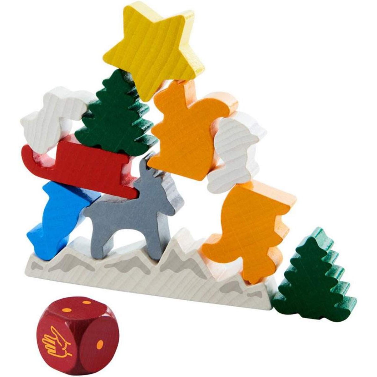 HABA 305525 Tier auf Tier Das weihnachtliche Stapelspiel
