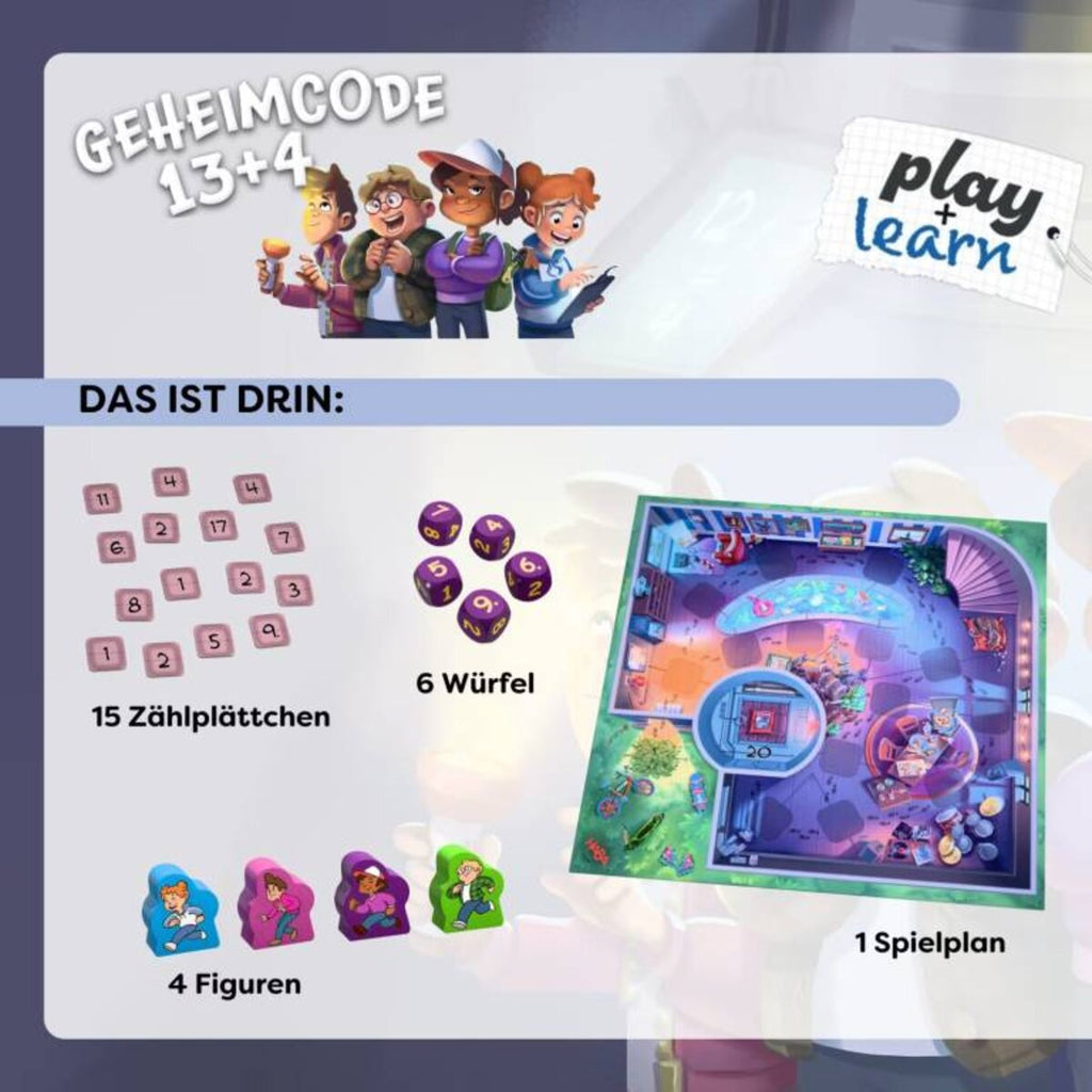 HABA Geheimcode 13 + 4 Rechenspiel spielend Kopfrechnen üben