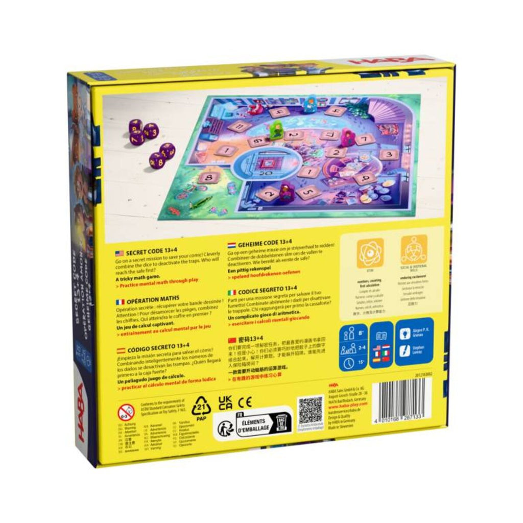 HABA Geheimcode 13 + 4 Rechenspiel spielend Kopfrechnen üben