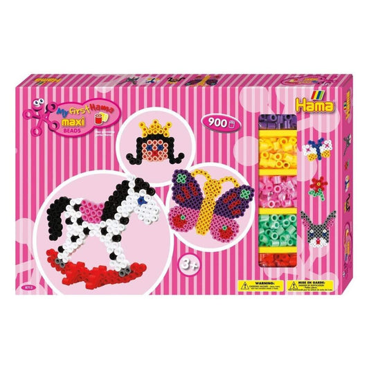 Hama Bügelperlen Geschenkpackung mit 900 Maxi Perlen und Zubehör