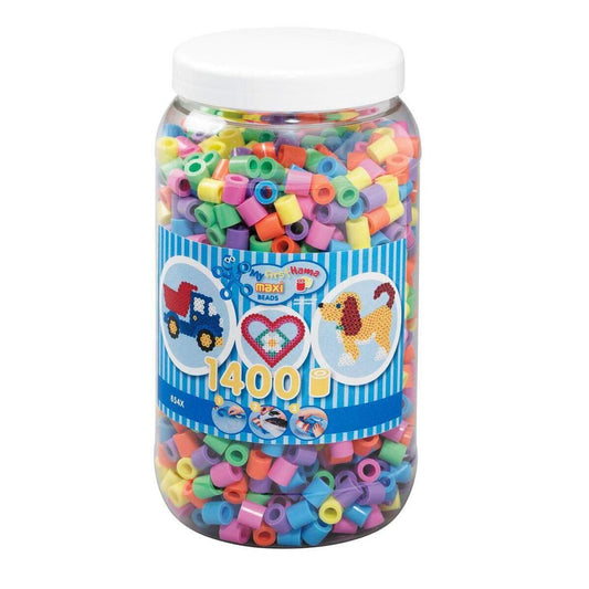 Hama Bügelperlen Maxi Dose Pastellmix 1400 Stück