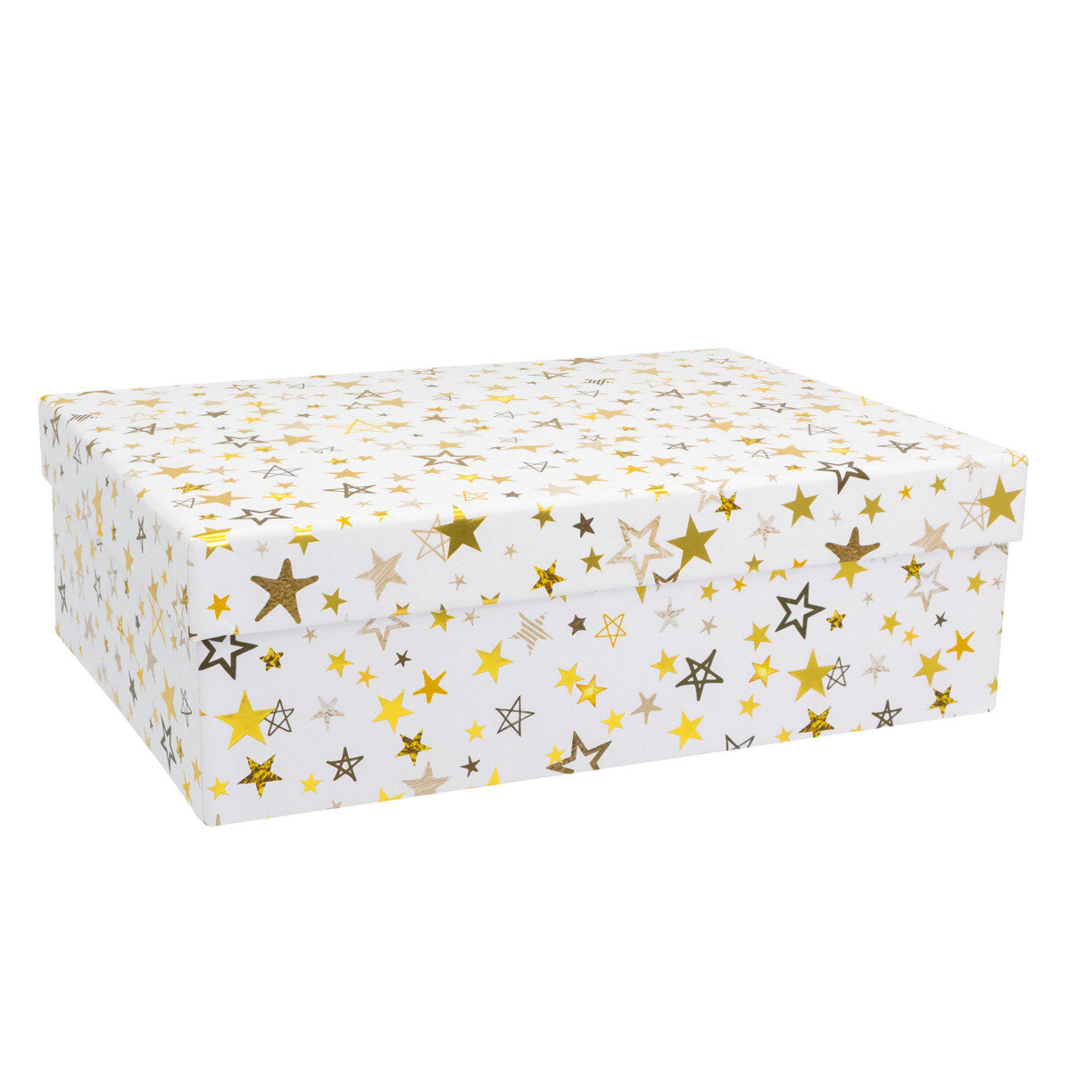 Idena Geschenkboxen Weihnachten Sternenmotiv FSC-Mix, 4er Set