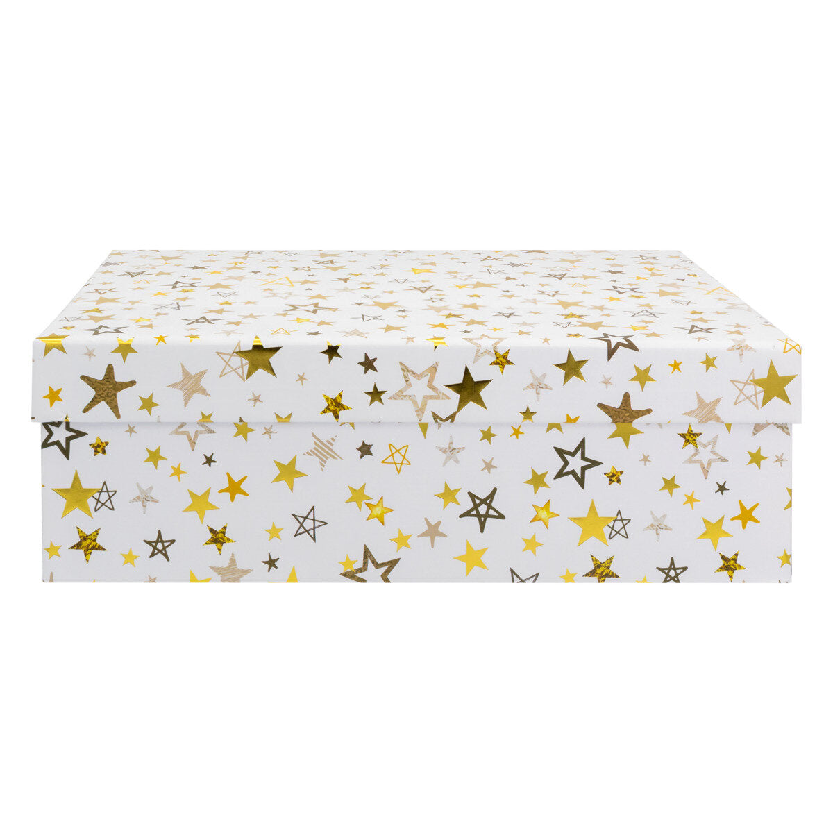 Idena Geschenkboxen Weihnachten Sternenmotiv FSC-Mix, 4er Set