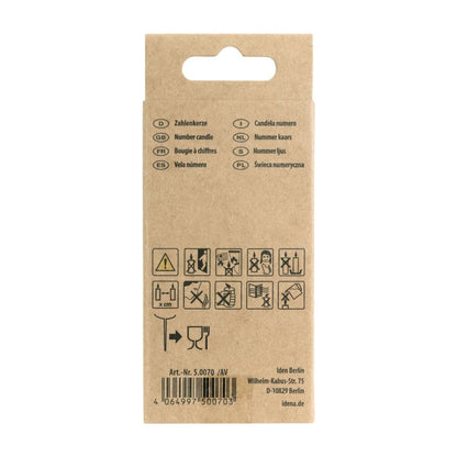 Idena Zahlenkerze - "6", grün