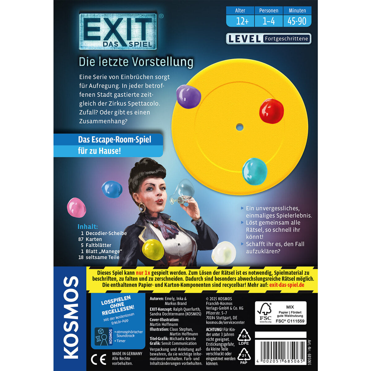 KOSMOS EXIT® Die letzte Vorstellung (F)
