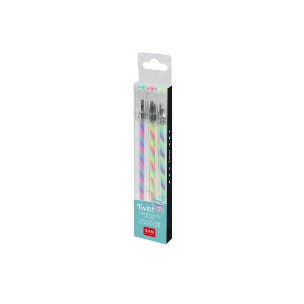 Legami Set mit 3 mehrfarbigen Gelstiften Twist