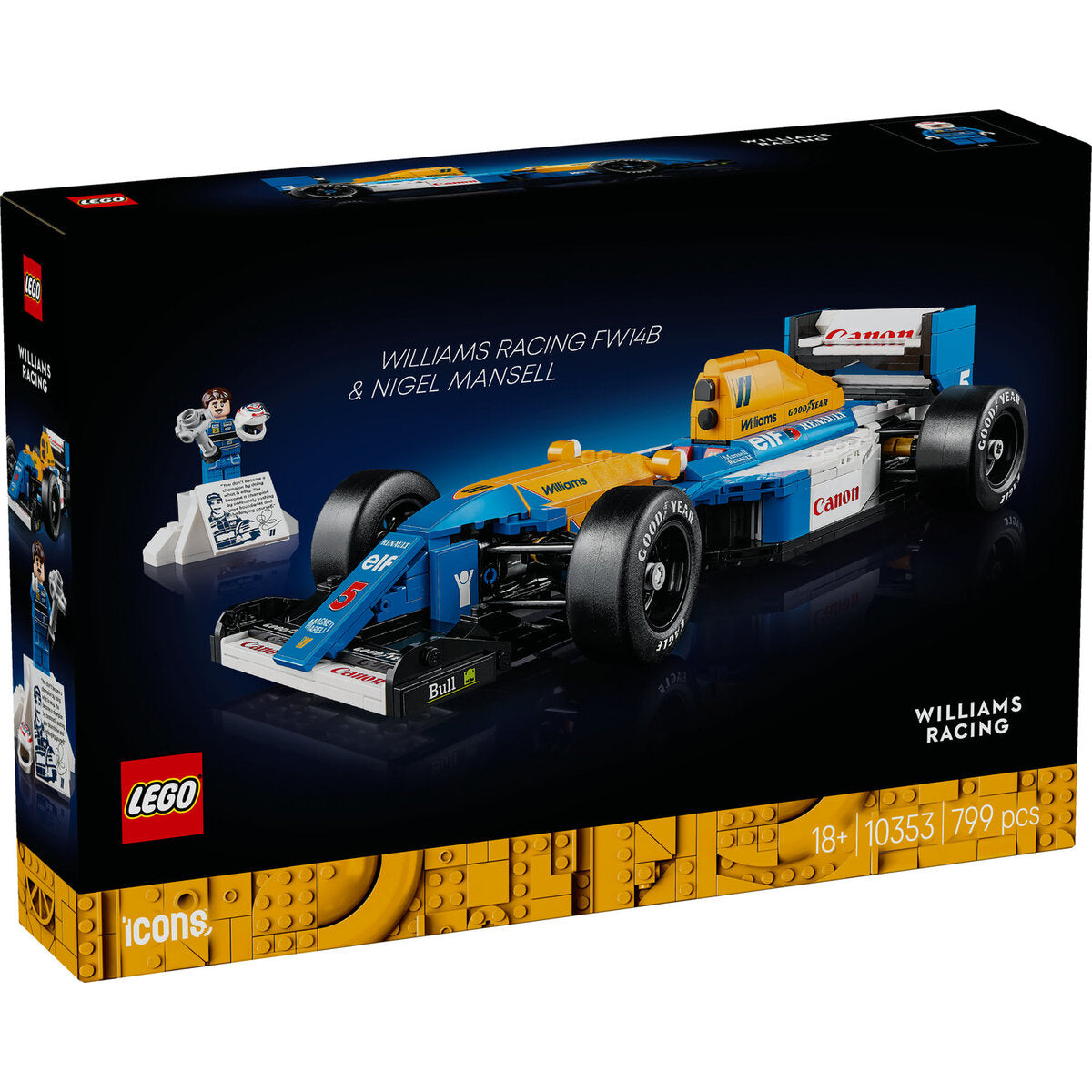 LEGO® 10353 Icons Williams Racing FW14B mit Nigel Mansell