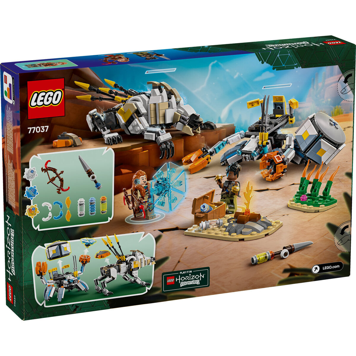 LEGO® Horizon 77037 Aloy und Varl vs. Panzerwanderer und Sägezahn