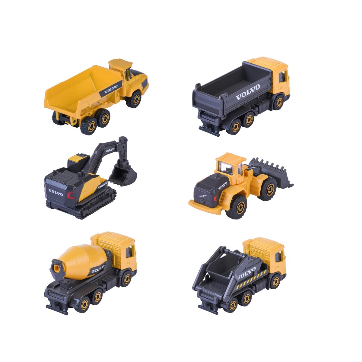 Majorette Volvo Construction Premium, 6-sort.