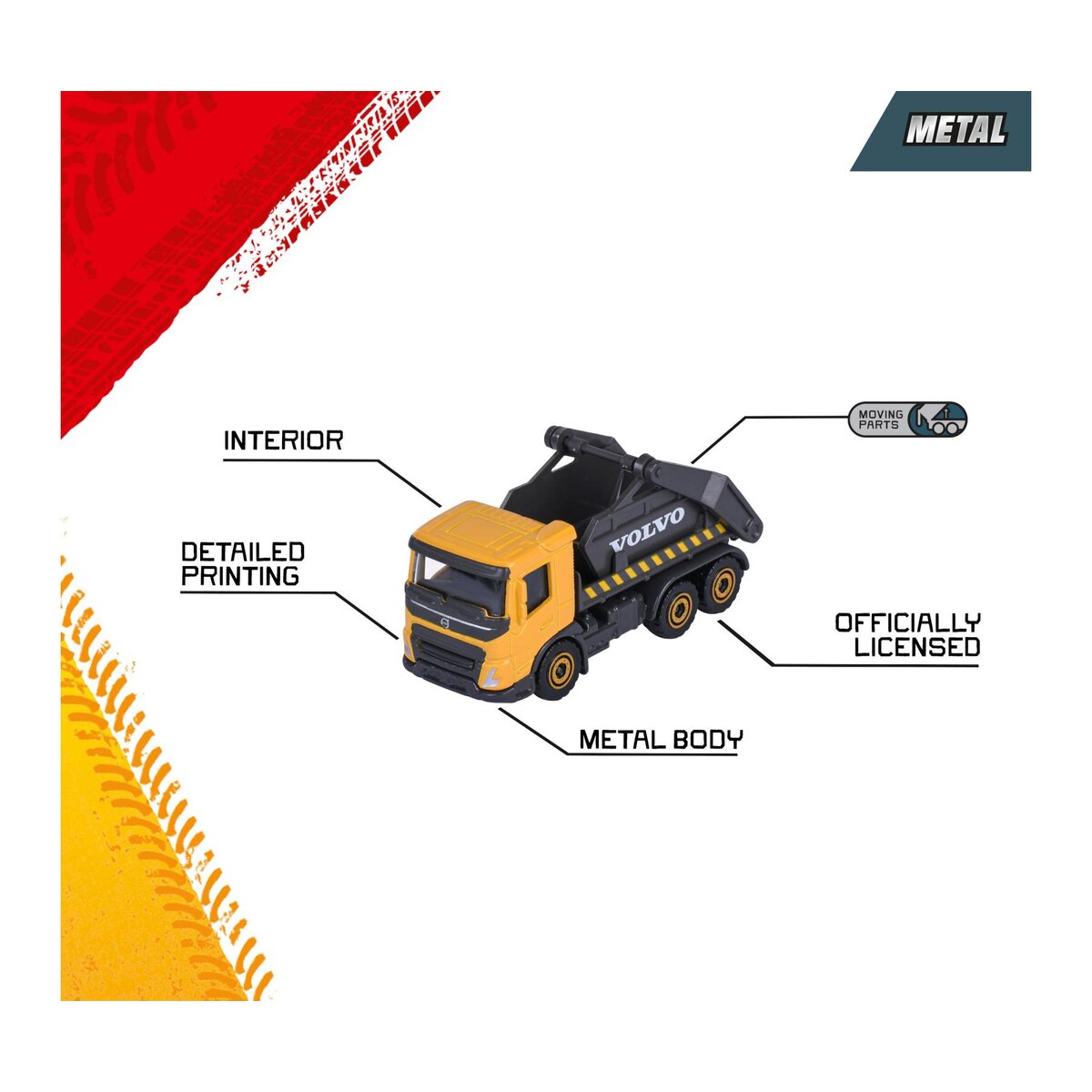 Majorette Volvo Construction Premium, 6-sort.
