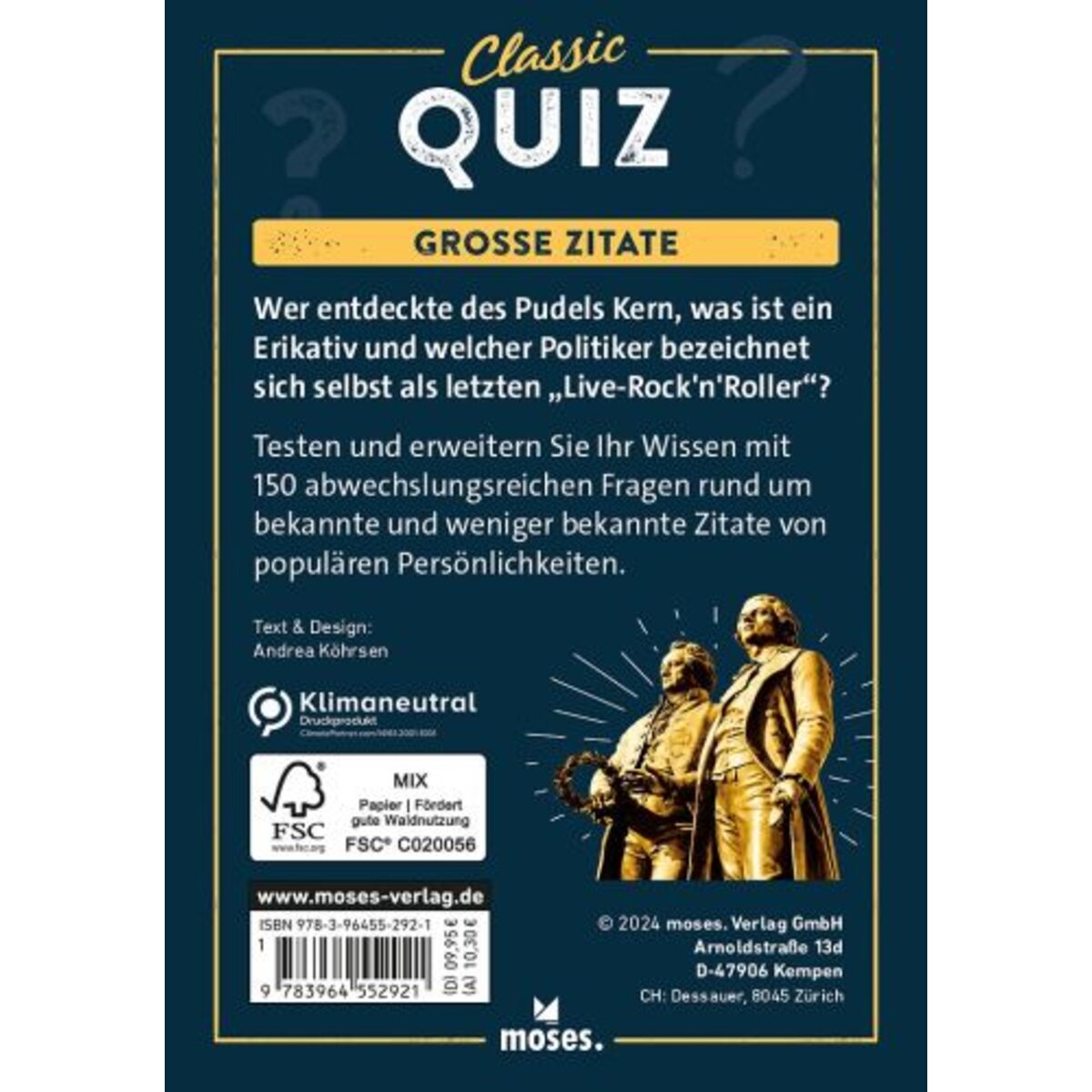 moses. Classic Quiz Große Zitate