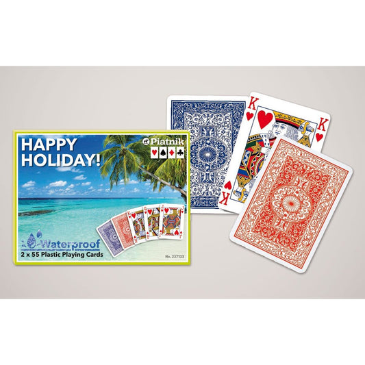 Piatnik Spielkarten Happy Holiday! 100% Plastic Cards