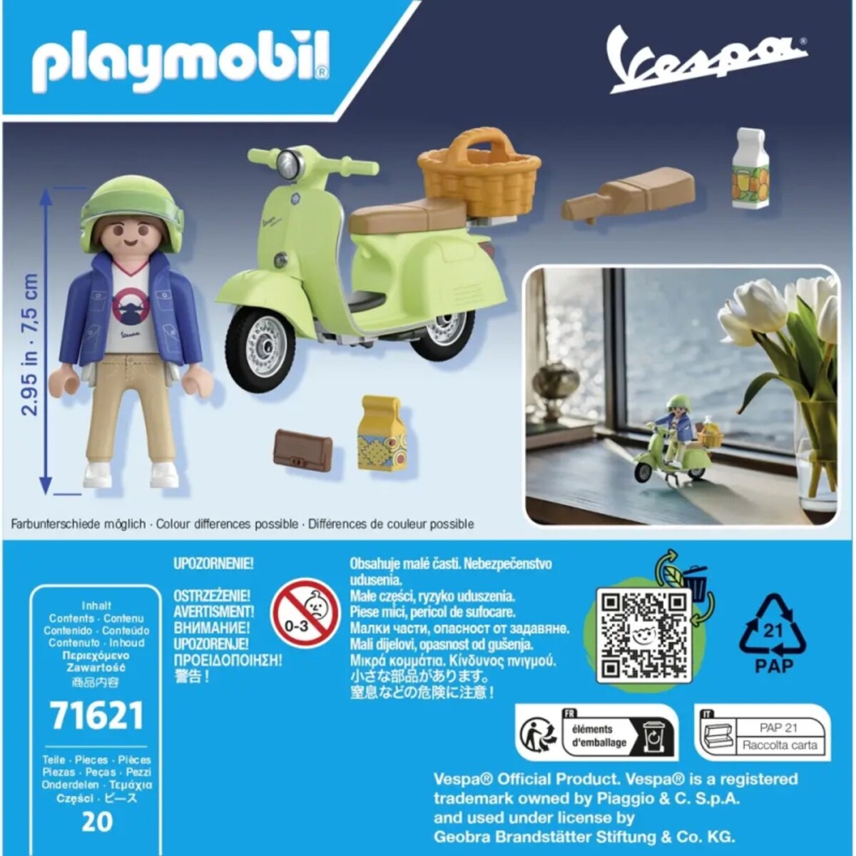 Playmobil 71621 Vespa mit Frau