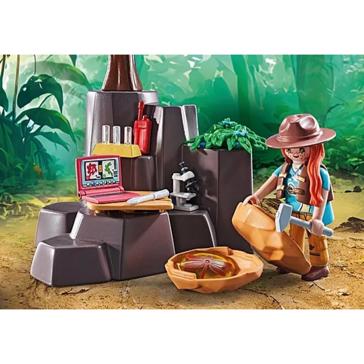 PLAYMOBIL® 71819 Dinos Brachiosaurus-Begegnung mit Luftkissenboot