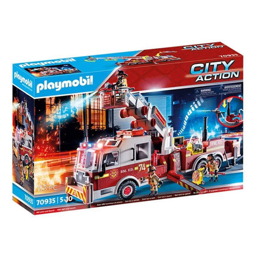 PLAYMOBIL® 70935 City Action Feuerwehr-Fahrzeug: US Tower Ladder