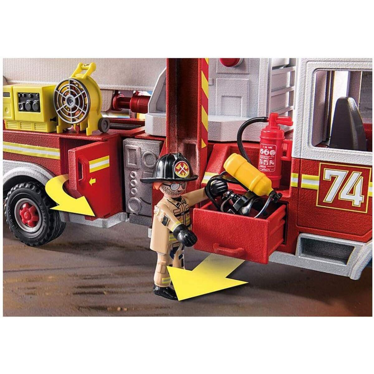 PLAYMOBIL® 70935 City Action Feuerwehr-Fahrzeug: US Tower Ladder