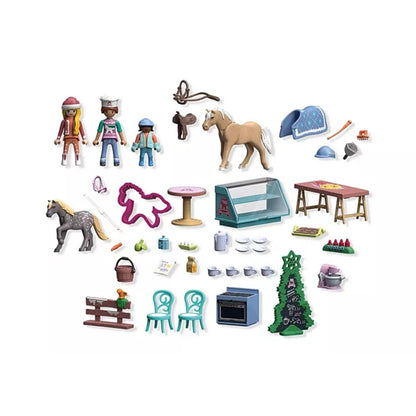 PLAYMOBIL® 71952 Horses of Waterfall Adventskalender: Weihnachtsbacken im Reitercafé