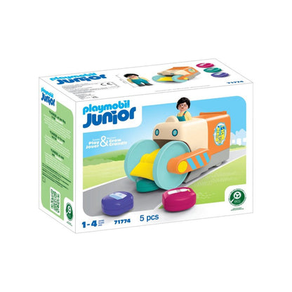 PLAYMOBIL® JUNIOR Spaßiges Müllfahrzeug