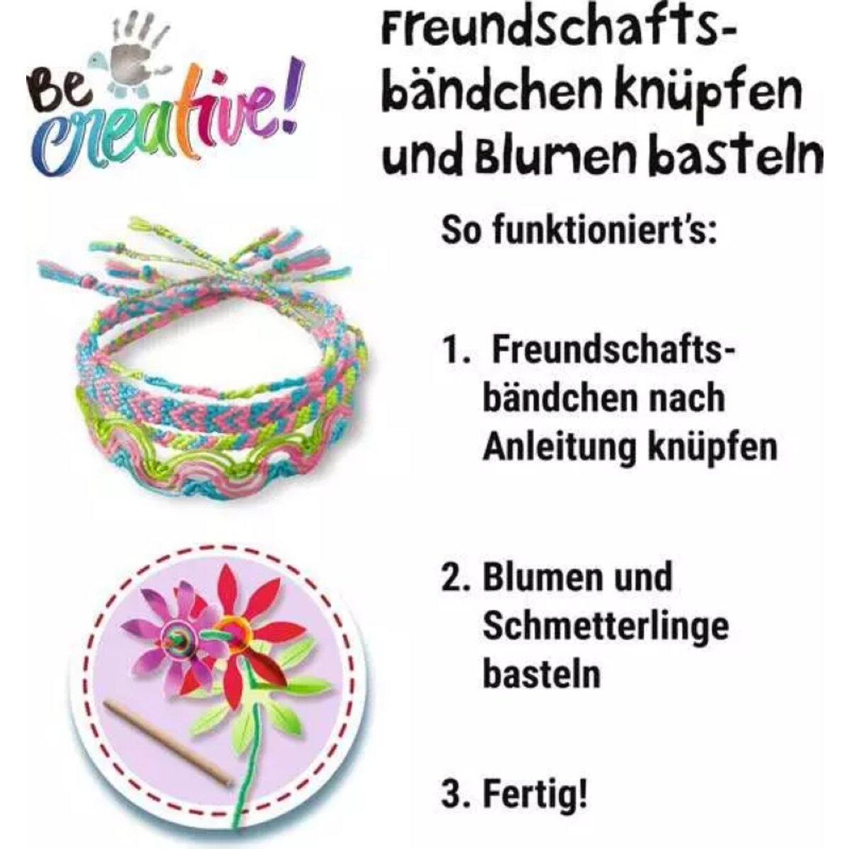 Ravensburger BeCreative Mini-Freundschaftsbändchen & Blumen