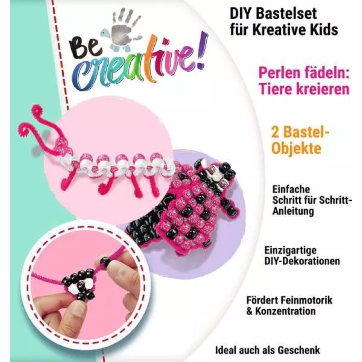 Ravensburger BeCreative Mini Perlentier Marienkäfer Bastelset