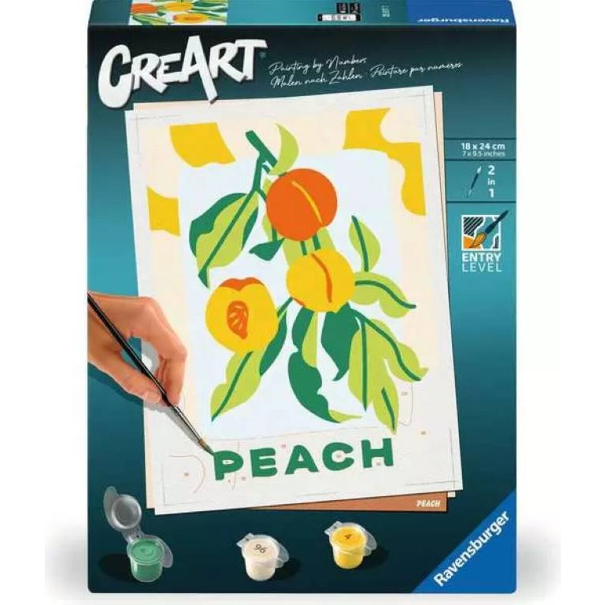 Ravensburger CreArt Malen nach Zahlen Pfirsiche