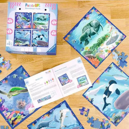 Ravensburger Kinderpuzzle 64 + 72 + 81 + 90 Teile Meereszeiten