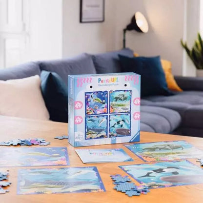 Ravensburger Kinderpuzzle 64 + 72 + 81 + 90 Teile Meereszeiten