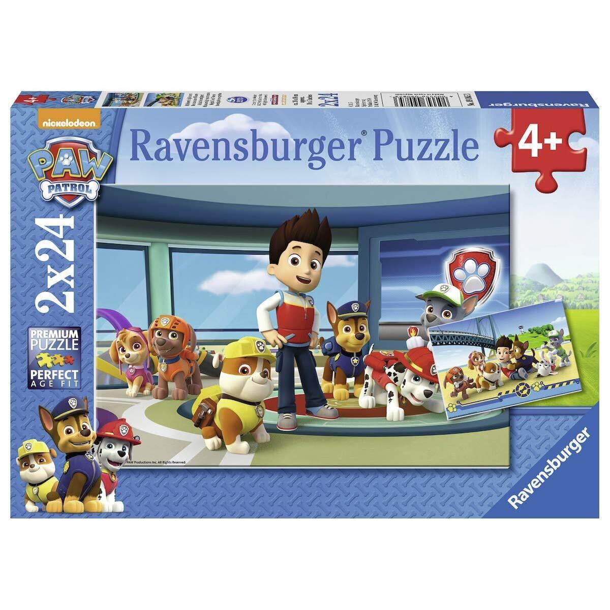 Ravensburger Puzzle - Hilfsbereite Spürnasen, 2x24 Teile