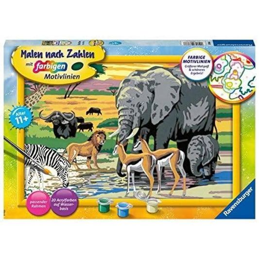 Ravensburger CreArt, Malen nach Zahlen - Tiere in Afrika