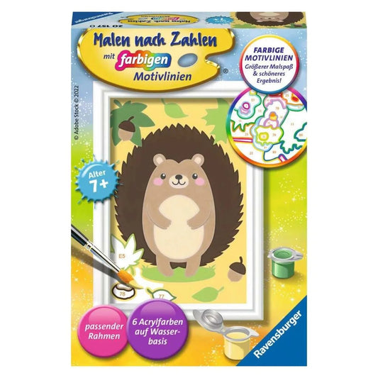 Ravensburger CreArt, Malen nach Zahlen - Kleiner Igel