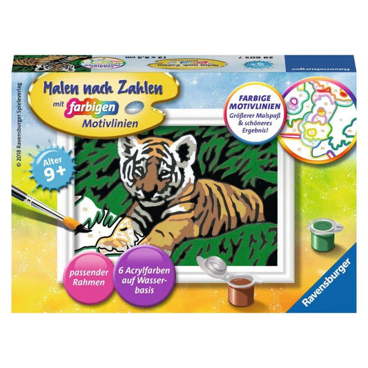 Ravensburger CreArt, Malen nach Zahlen - Süßer Tiger