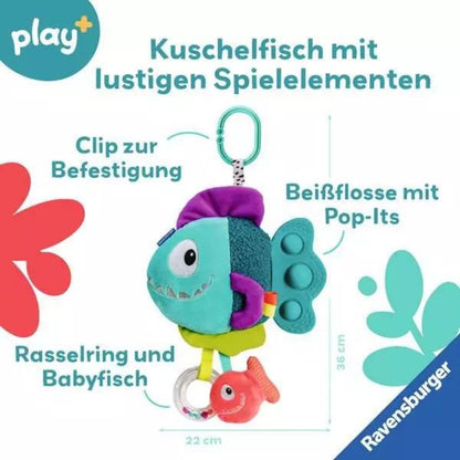 Ravensburger play+ Pop-it Piranha (blau)