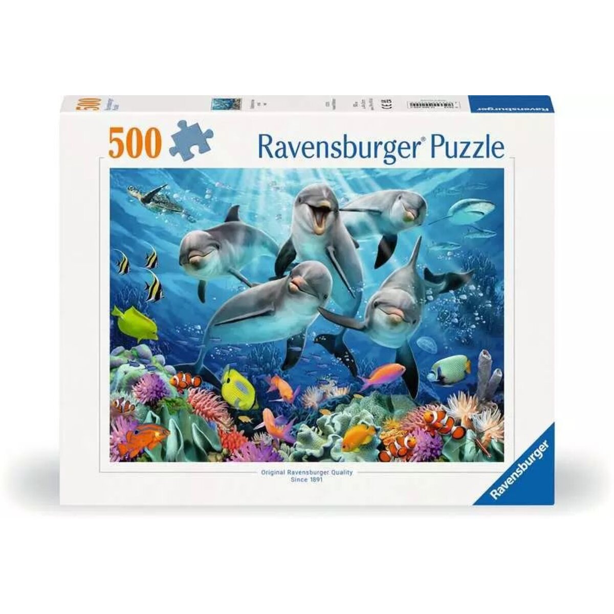 Ravensburger Puzzle - Delfine im Korallenriff, 500 Teile