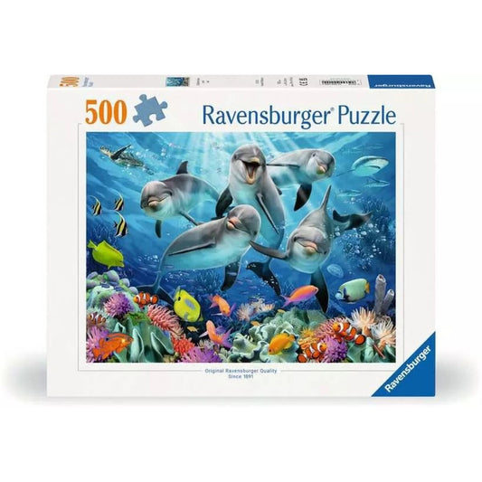 Ravensburger Puzzle - Delfine im Korallenriff, 500 Teile