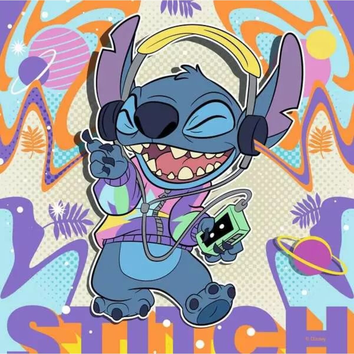 Ravensburger Puzzle - Disney Stich: Einfach nur spielen, 3 x 49 Teile