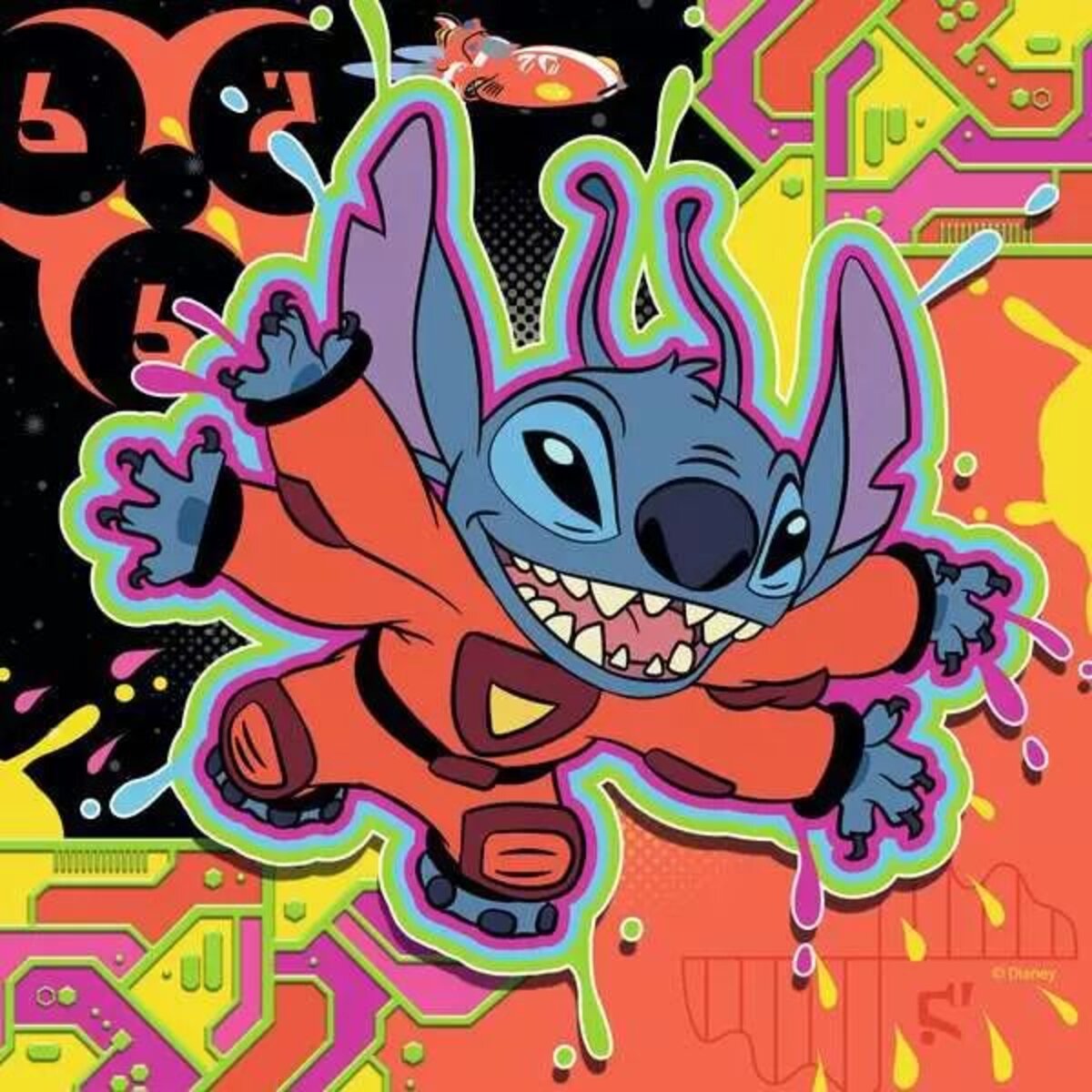 Ravensburger Puzzle - Disney Stich: Einfach nur spielen, 3 x 49 Teile