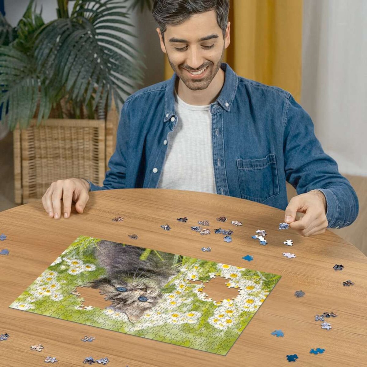Ravensburger Puzzle - Kätzchen in der Wiese, 500 Teile