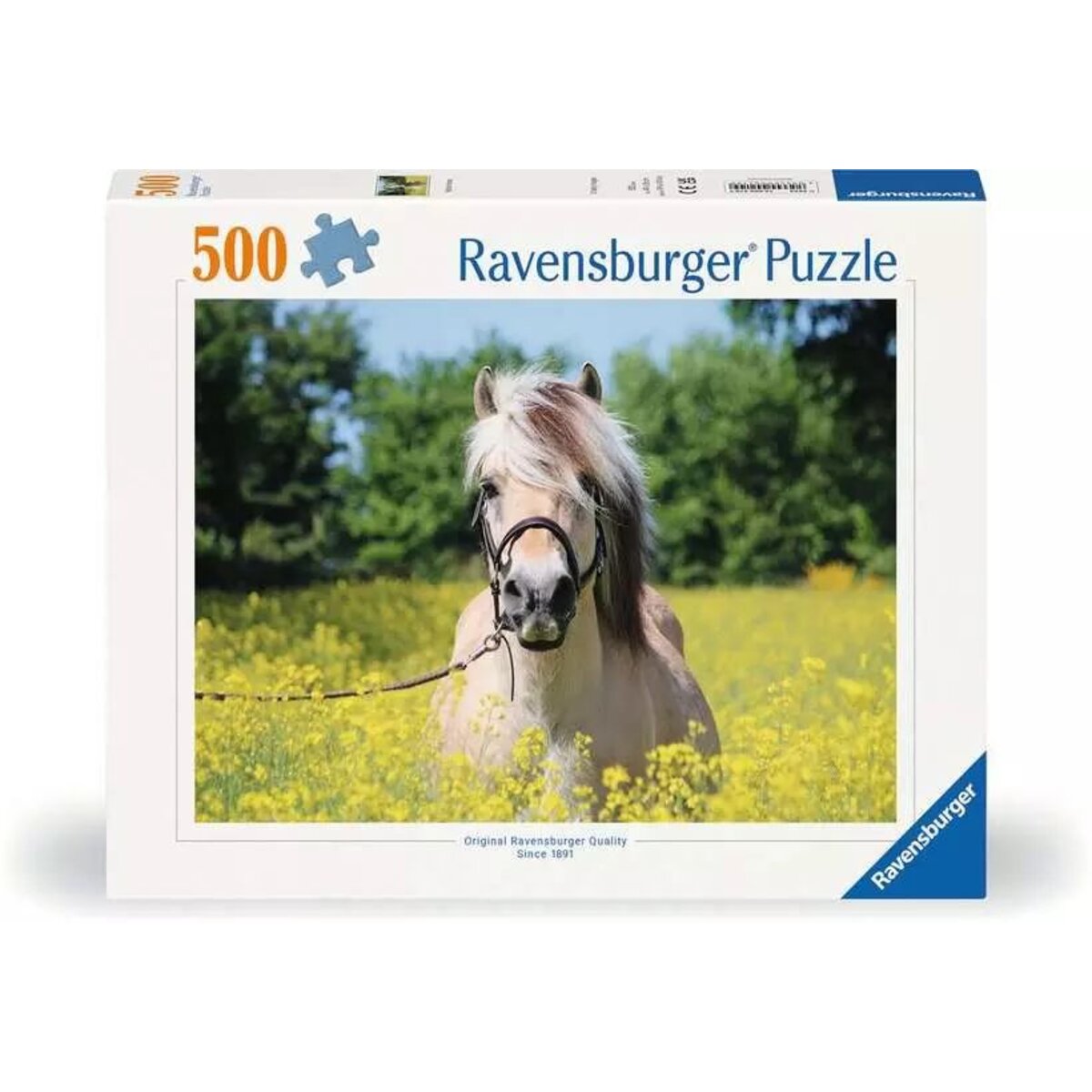 Ravensburger Puzzle - Pferd im Rapsfeld, 500 Teile