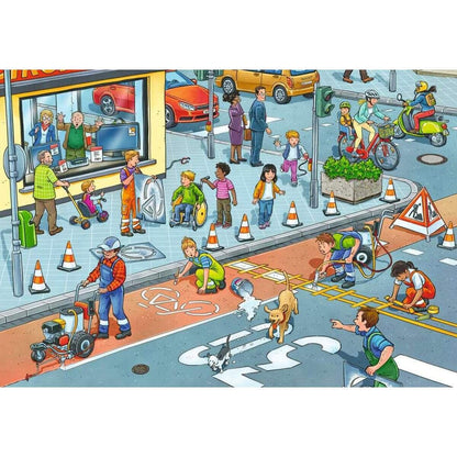 Ravensburger Puzzle - Straßenbaustelle, 24 Teile