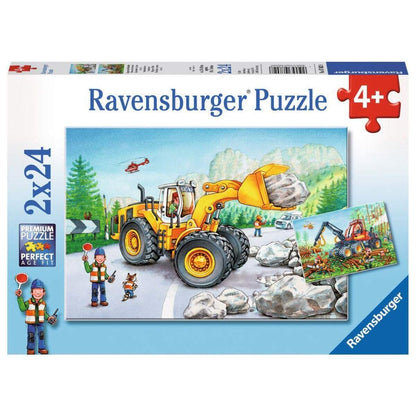 Ravensburger Puzzle Bagger und Waldtraktor 2x24 Teile
