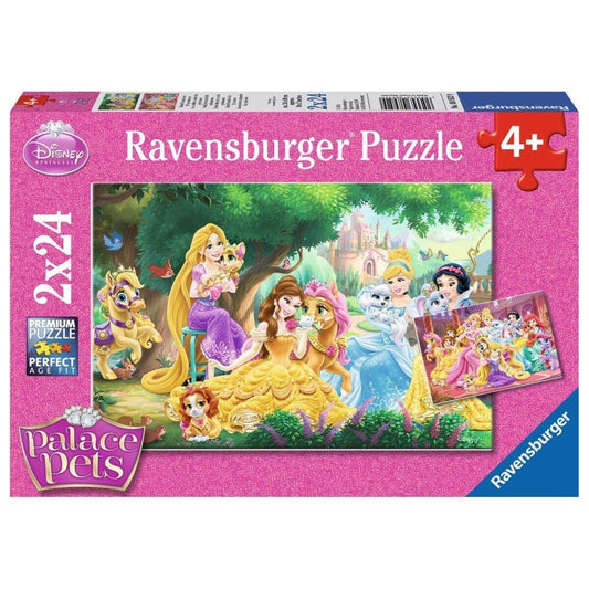 Ravensburger Puzzle Palace Pets, Beste Freunde der Prinzessinnen, 2x24 Teile