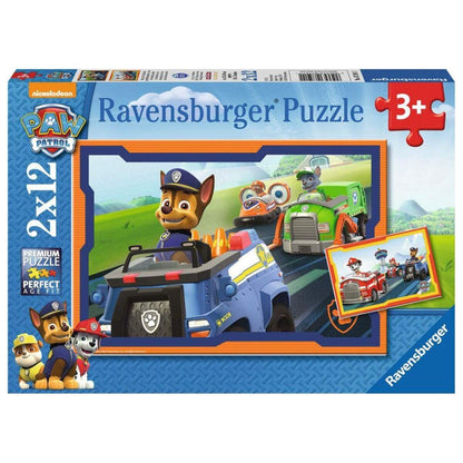 Ravensburger Puzzle - Paw Patrol im Einsatz, 2x12 Teile