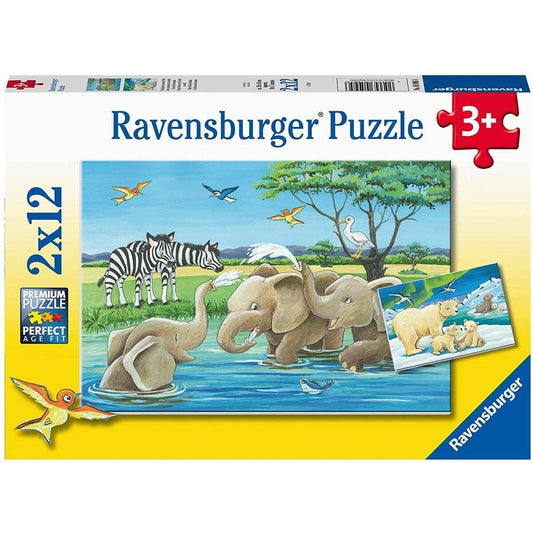 Ravensburger Tierkinder aus aller Welt 2 x 12 Teile