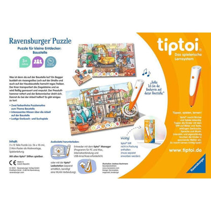 Ravensburger tiptoi Puzzle für kleine Entdecker: Baustelle