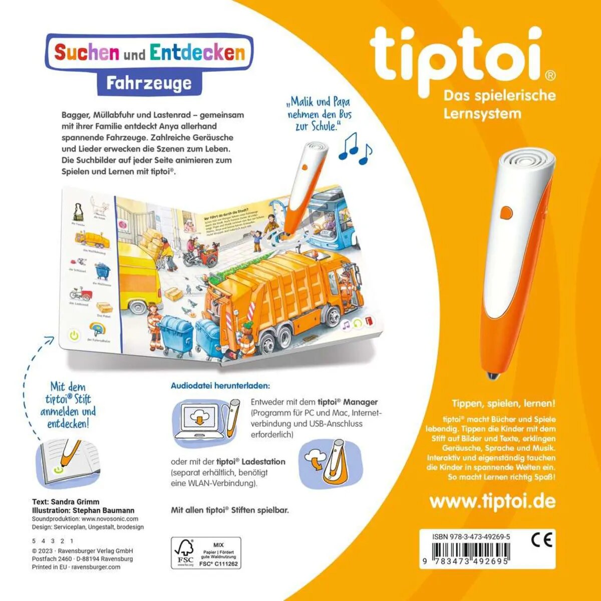 Ravensburger tiptoi® Suchen und Entdecken: Fahrzeuge